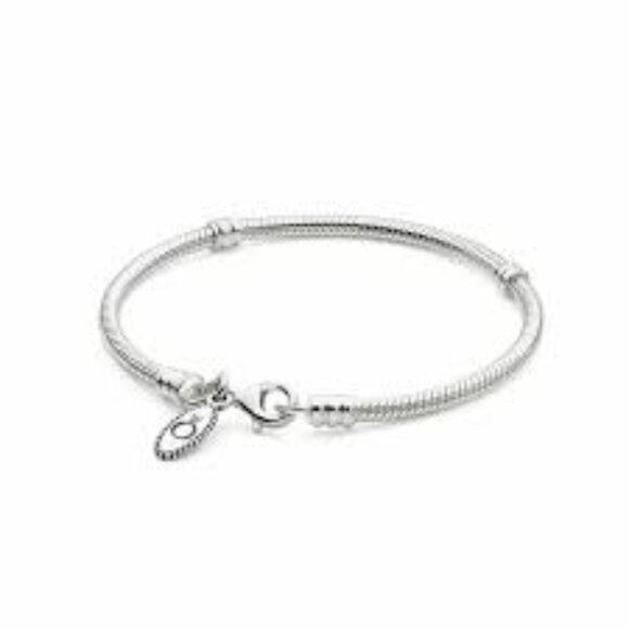 Pandora Moments Silver Lobster Clasp Charm Bracelet - Picture 1 of 7